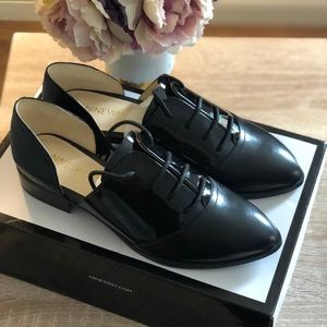 New Nine West D’Orsay Black Leather Oxfords